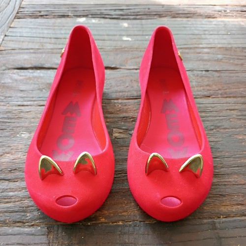 Melissa red meow cat - cat, shoes