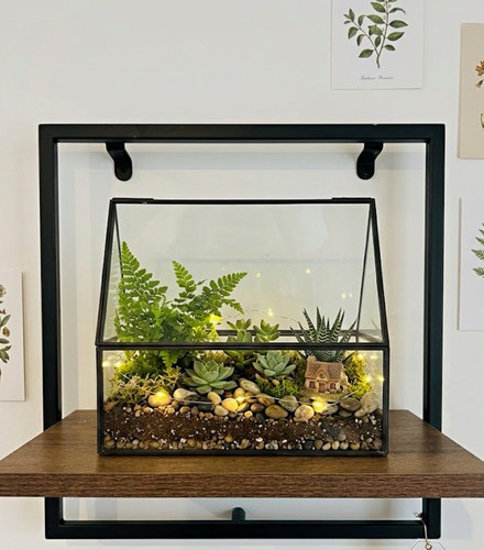 Decorative glass black metal - glass,