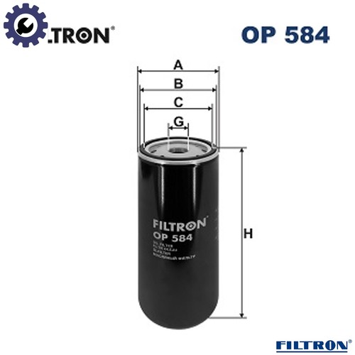 Oil filter 584 for - oil, op