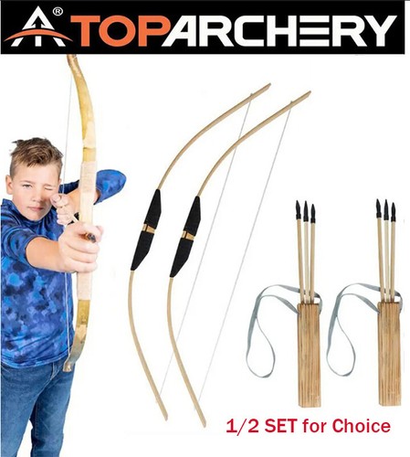 Classic wooden bow and arrow - bow,
