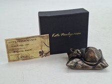 Kate Newlyn Sleeping Cat Bronze Resin Figurine With Authenticity Certificate