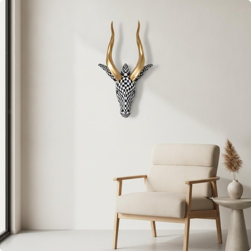 Antelope head sculpture animal - antelope,