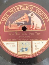 78rpm HMV B1830 Jack Hylton Orch: Chili Bom Bom / And That’s Not All 1924!