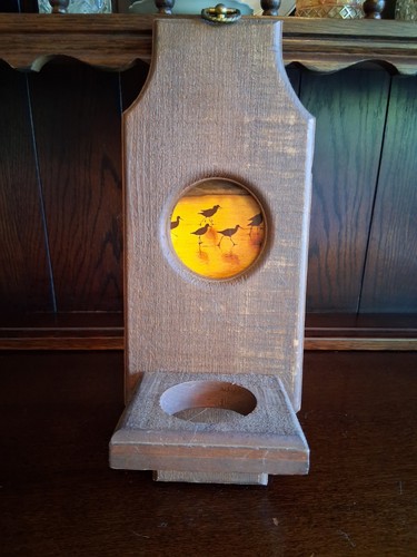 Vintage wooden wall - wall, sconce