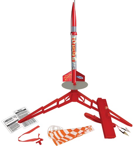 Estes flash rocket launch - estes,