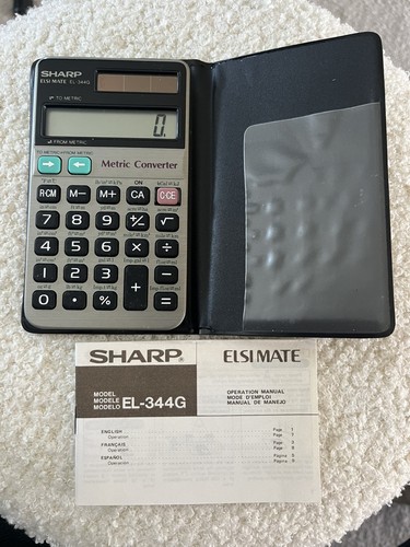 Sharp 344g solar calculator - el-344g,