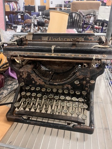 Underwood antique typewriter - antique,
