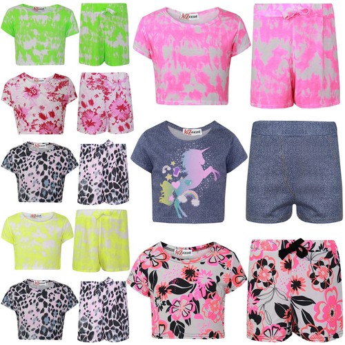 Kids girls crop top shorts - kids,
