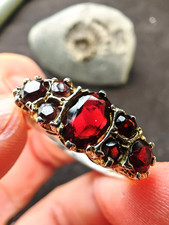 Antique Garnet 7 stone vintage