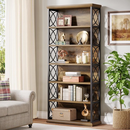 Tier tall bookshelf - 6-tier,
