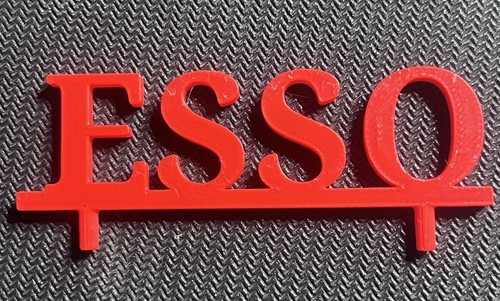 Esso toy garage sign - esso, dinky