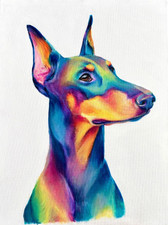 Original Painting, Doberman