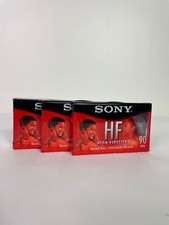 New Sealed 3 Sony High Fidelity 90 minute Audio Cassette