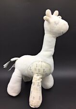 Marks & Spencer White Giraffe 14” High Plush Soft Baby Comforter Squeaker Toy