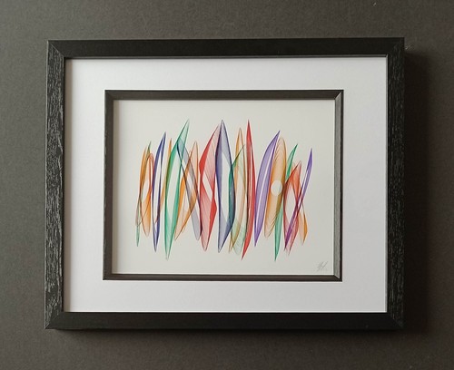 Framed abstract art shards - abstract, 'shards