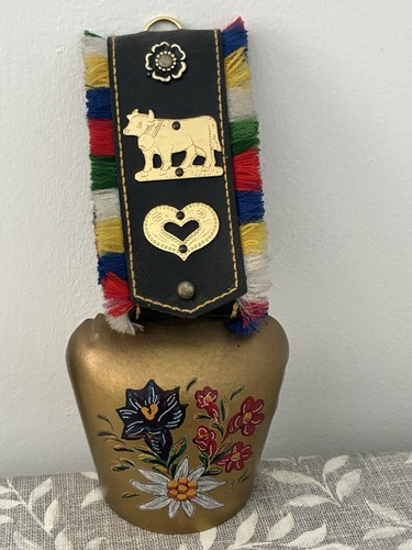 Vintage brass cow - brass,
