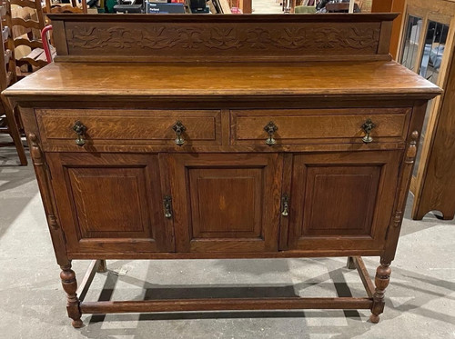 English oak sideboard four - on,