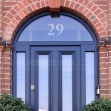 Etched Glass style House Door