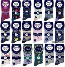 3 Pairs Ladies Gentle Grip® Honeycomb Top Soft Non Elastic Diabetic Socks UK 4-8