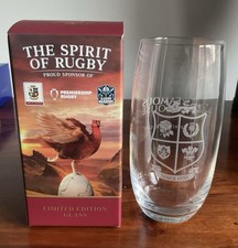 Rare Famous Grouse Rugby Glass Boxed Six Nations Rugby Glass Scottish Whisky