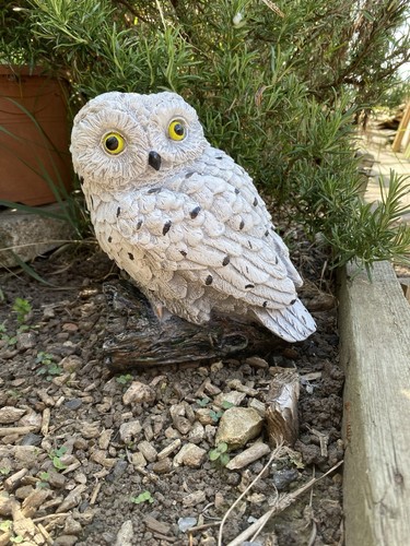 Owl garden ornament large - ornament,
