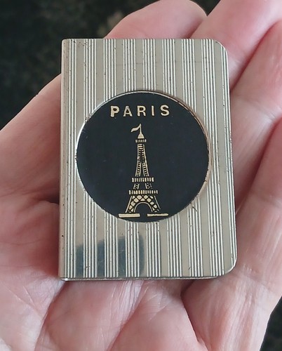 Paris metal matchbox holder - ,
