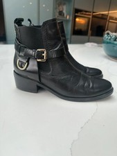 Carvela Black Leather Ankle