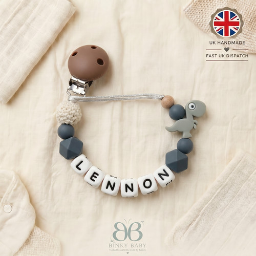 Personalised baby dummy clip - personalised,