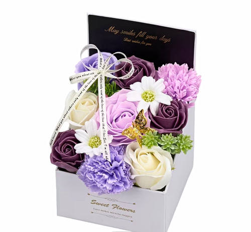 Soap flower box arrangement - soap, &