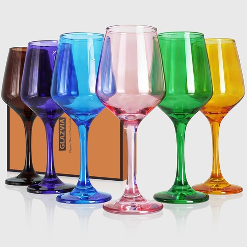 Multi colored wine glasses - multi,