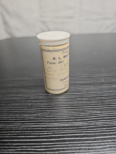 Vintage empty pill - pill, glass