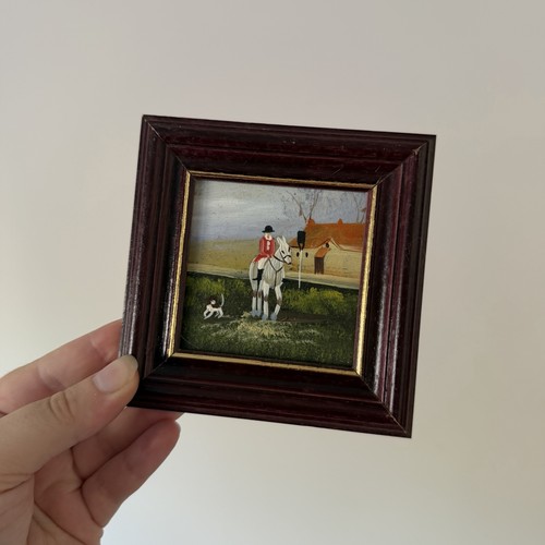 Vintage miniature oil - miniature,