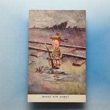Comic Postcard Scottish Soldier Tommy Uniform Money For Nowt 1916 T Gilson