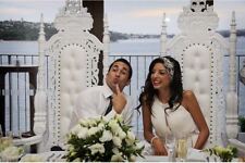 Throne Chairs King Queen His Hers FOR HIRE ONLY,