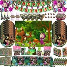 Birthday Party Decorations Masha And The Bear Kids Party Favor Supplies Gift Bag