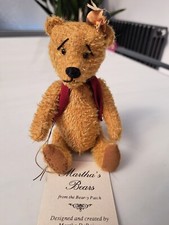 WHO? WINNIE THE POOH US MINIATURE ARTIST BEAR MARTHA'S BEARS BEAR-Y-PATCH 1998