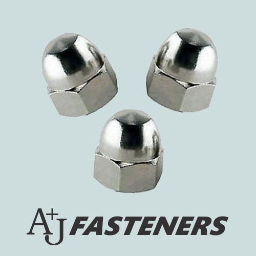 Dome nuts zinc metric m6 - dome,