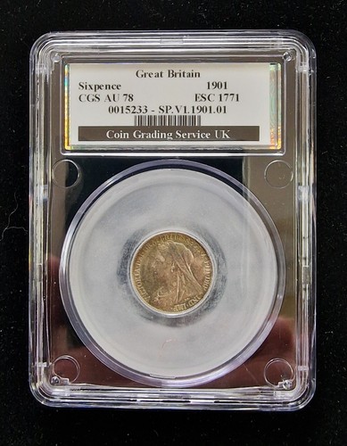 1901 victoria sixpence - 1901, old