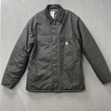 Carhartt Men's Arctic Quilt Lined Yukon Extremes Coat Black C55 Large Tall