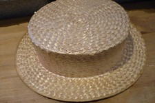 VINTRAGE RIDGMONT STRAW BOATER