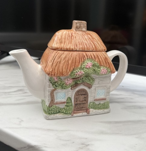 Vintage cottage teapot house - vintage,