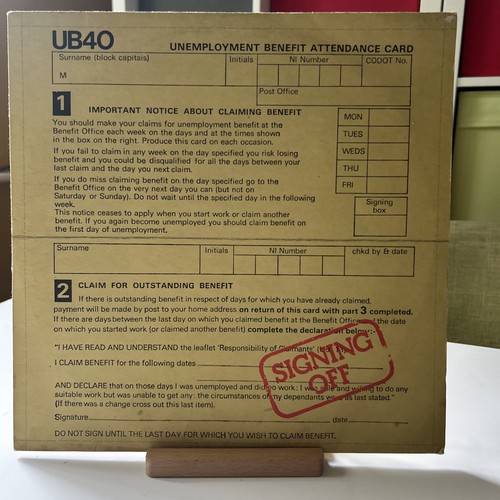 Signing off vinyl lp - 40,