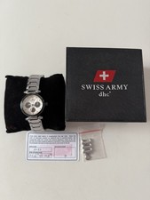 Swiss Army Stainless Steel Watch Working Condition with Original Box