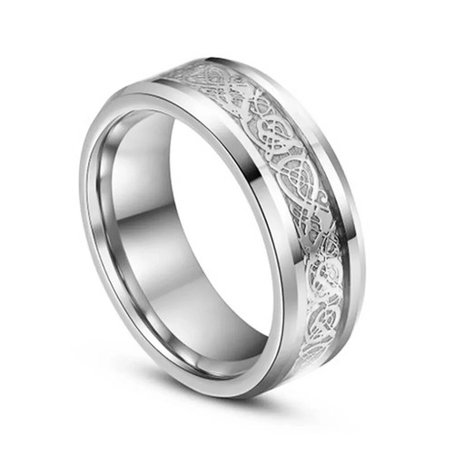 Pair rings 8mm titanium - pair, of