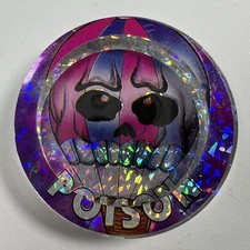 POG Poison Skull Hot Air Ballon Plastic Slammer Thick Acrylic 90's