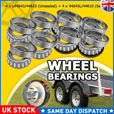 8X Trailer Wheel Bearings 44643 & 44643L ( 44643/44610) For Jetski Bike Atv Quad