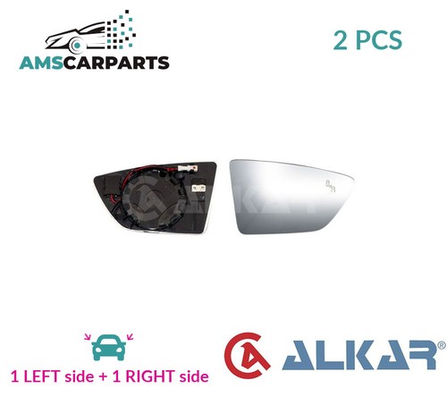 Rear view mirror glass - rear, pair