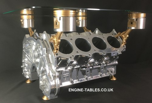 Engine block coffee table - v8,