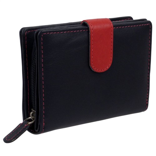 Ladies compact smooth leather - smooth,