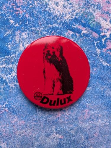 Vintage dulux dog red - dog, badge